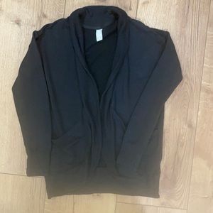 Athleta girl black cardigan size M
